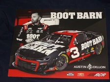 2024 AUSTIN DILLON #3 BOOT BARN NASCAR POSTCARD