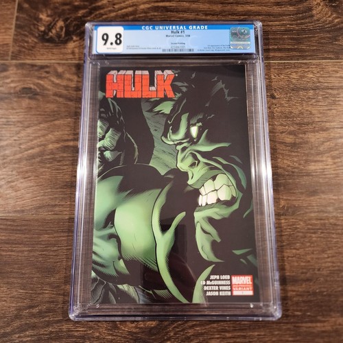 Hulk #1 2008 CGC 9.8 1ST Red Hulk Rare Low Print 2nd Second Printing MCU Comic