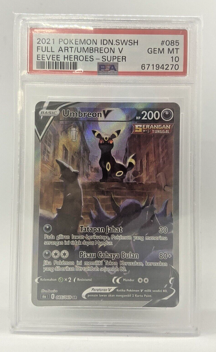 INDONESIA 2021 Pokemon TCG SWSH Eevee Heroes SR FA Umbreon V 085