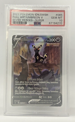INDONESIA 2021 Pokemon TCG SWSH Eevee Heroes SR FA Umbreon V 085