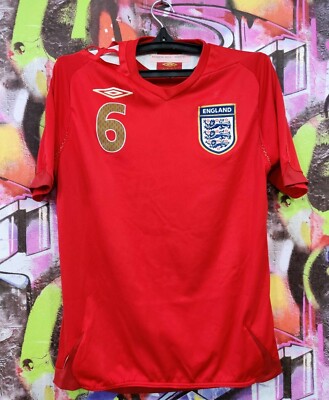 テリー　イングランド代表　ユニフォーム England National Team #6 John Terry Soccer Jersey Football Shirt
