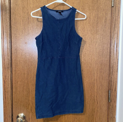 forever 21 sleeveless denim dress Forever 21 Sleeveless Denim Dress- Small