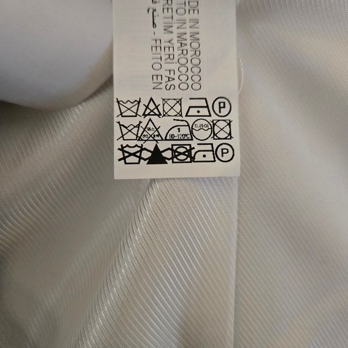 Zara Linen Striped Cuff Open Front Blazer Gray Size S Preppy Nautical Career - Picture 12 of 12