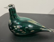 Handblown Signed Oiva Toikka Nuutajärvi 9 inch Bird Excellent Condition
