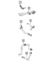 Genuine Mopar Heater Return Hose 68462486AA