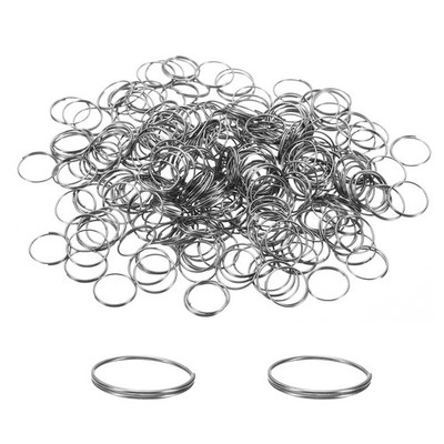 13mm/0.51'' OD Mini-Split-Ringe, 1200 Stück 304 Edelstahl Split-Ringe, Silber
