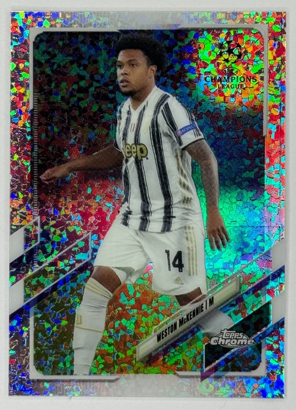 2020-21 Topps Chrome UEFA Weston McKennie #79 Speckle Refractor