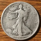 1918 D Walking Liberty Silver Half Dollar-Key Date -Fine Quality Grade