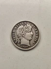 1908-D Barber Dime Very Fine VF Coin