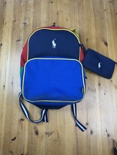 Unisex Polo Ralph Lauren Color-Blocked Canvas Backpack