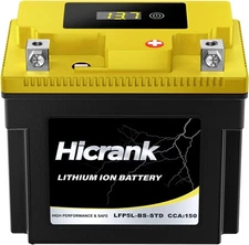 STD Standard Lithium Motorcycle Battery - 12.8V 3Ah 160CCA LiFePO4 YTX5L-BS
