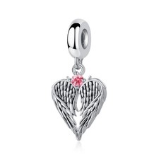 Spread Angle Wings Dangle Charm Oct Birthstone Bead for Bracelet Women G