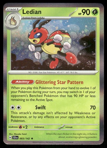 Ledian 3/142 - Stellar Crown - Holo Rare NM
