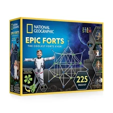 National Geographic Indoor Fort Building Kit - 225 Pieces for Creat... Fast Ship