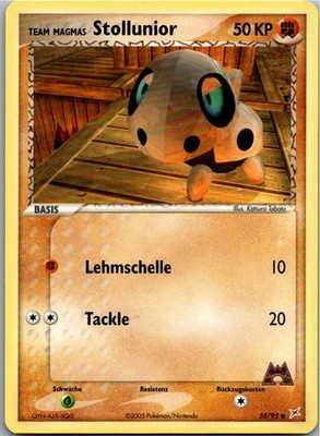 Pokémon Stollunior 58/95 EX Team Magma vs Team Aqua 2005 Deutsch
