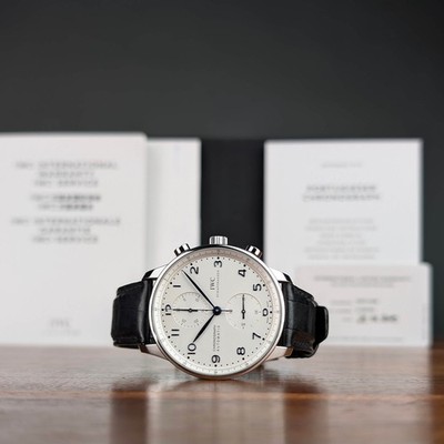 2019 Box & Card IWC Portuguese Chronograph IW371446 IW3714