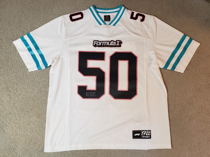 Formula 1 Miami Grand Prix American Football Jersey Kit Shirt XL