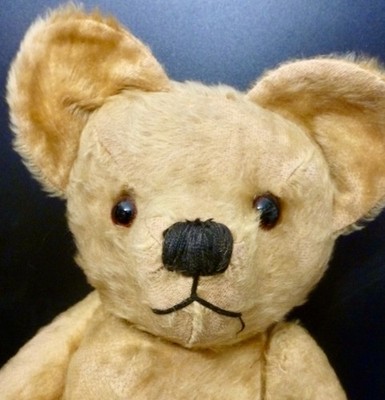 ALTER MOHAIR TEDDYBÄR, ANTIKER GELENKBÄR um 1930 23'' / 58cm, VINTAGE TEDDY