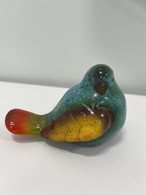 Ceramic Parakeet Hand Painted