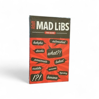 New Sealed Adult Mad Libs The Game by Fully Baked Ideas Complete