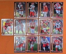 New 2025 Topps Chrome Kc Chiefs Complete Team Base Set13 Card Lot New 2025 Topps Chrome Kc Chiefs Complete Team Base Set13 Card Lot