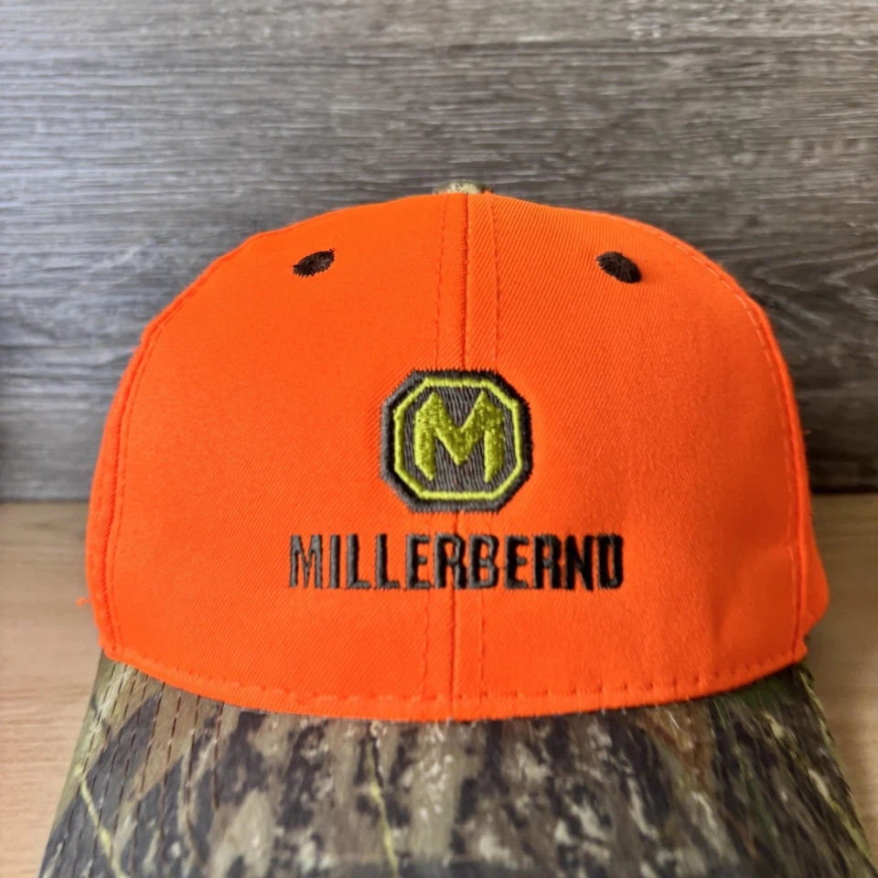 Millerbernd Hat Cap Strap Back Orange Camouflage Camo Embroidered Promo Mens - Изображение 2 из 4