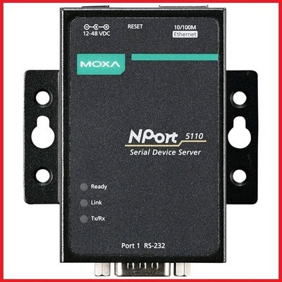 Moxa NPort 5110 - 1-Port RS232 - Serial to Ethernet Device Server - 10/100 RJ45