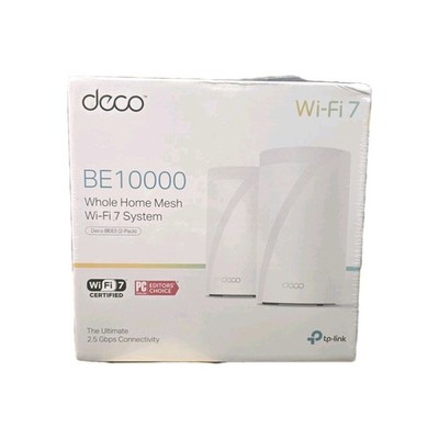 TP-Link Deco BE63 BE10000 Tri-Band Wi-Fi 7 Mesh System 10Gbps (2 Pack) BRAND NEW