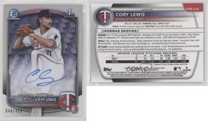 2025 Bowman Chrome Prospect Auto Refractor /499 Cory Lewis #CPA-CLE Auto