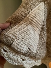 Cupcakes & Cashmere Christmas Tree Skirt Oatmeal Color 52” NWT NEW