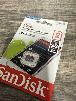 SanDisk Ultra 32GB microSDHC UHS-I A1 Class 10 Memory Card w/ Adapter