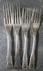 S Kirk & Son King Lot of 4 Sterling Forks 207 Grams 925 Monogrammed