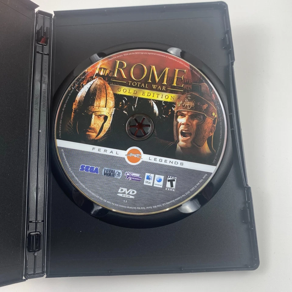 Rome: Total War – Gold Edition (Mac DVD, 2008, SEGA / Feral Interactive) - Image 3 of 3