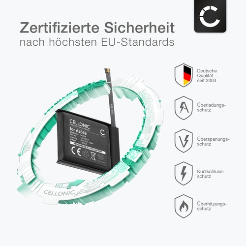 Akku für Apple Watch 7 - 45mm 300mAh - Bild 3 von 7