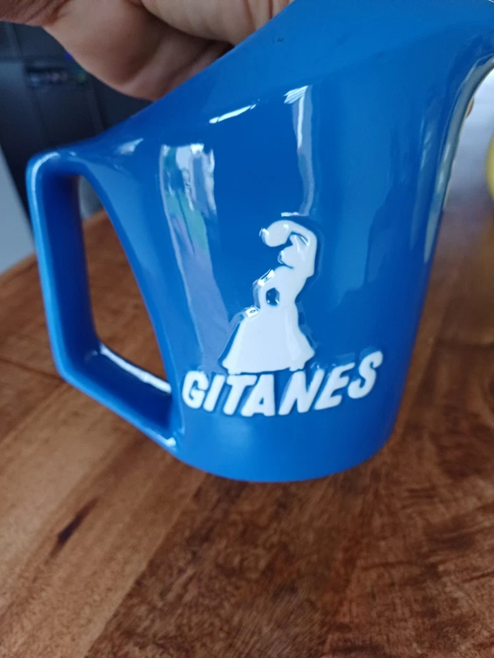 Joli pichet broc carafe Gitanes, années 1960-70, VINTAGE - Photo 4/4