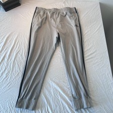 Adidas Men's Essentials 3-Stripes Jogger Pants - Gray and Black