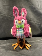 NEW Spritz Featherly Friends TINT Plaid Easter Spring Target Bird Figurine NWT