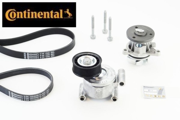 Continental Ctam 6PK1306WP2 Wasserpumpe + Keilrippenriemensatz-image