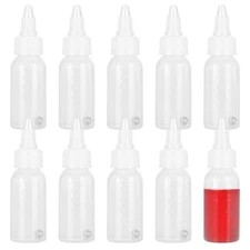 10 PCS Paint Mixing Bottles 1oz Empty Paint Bottles with Steel Ball Precision