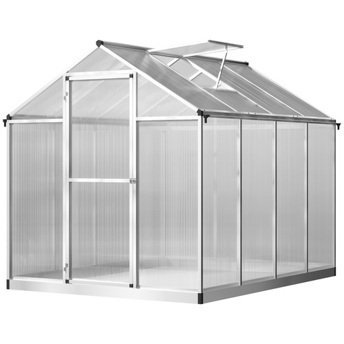 8' L x 6' W Stable Outdoor Walk In Cold Frame Garden Greenhouse