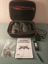 Collapsable Quadrocopter Drone W/Case, Spare Blades, Tools,...