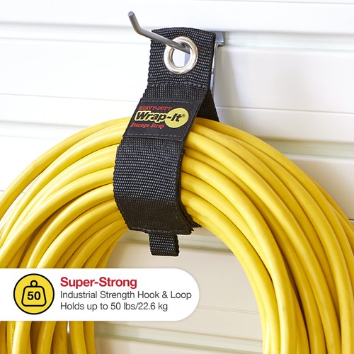 Heavy-Duty Straps (Assorted 12 Pack) - Hook and Loop Hanging Extension Cord O... - Picture 4 of 9