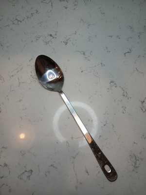 Roscan 13'' Solid Serving Spoon Stainless Steel W/Loop