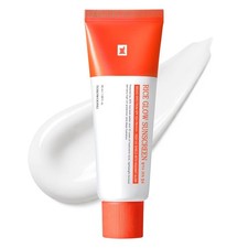 Rice Glow Sunscreen, SPF50 Broad Spectrum Korean Sunscreen for , Dewy Finish...