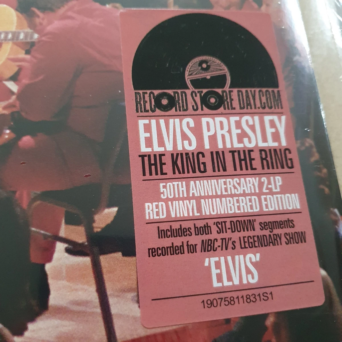 ELVIS PRESLEY- "THE KING IN THE RING" RSD 2018, 2LP RED VINYL W HYPES. #4092
