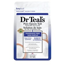 Dr Teal's Epsom Salt Magnesium Soak, Fragrance Free, 4 lbs