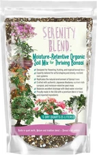 Serenity Blend Bonsai Soil Mix | Akadama Organic Potting Soil for Ficus & Azalea