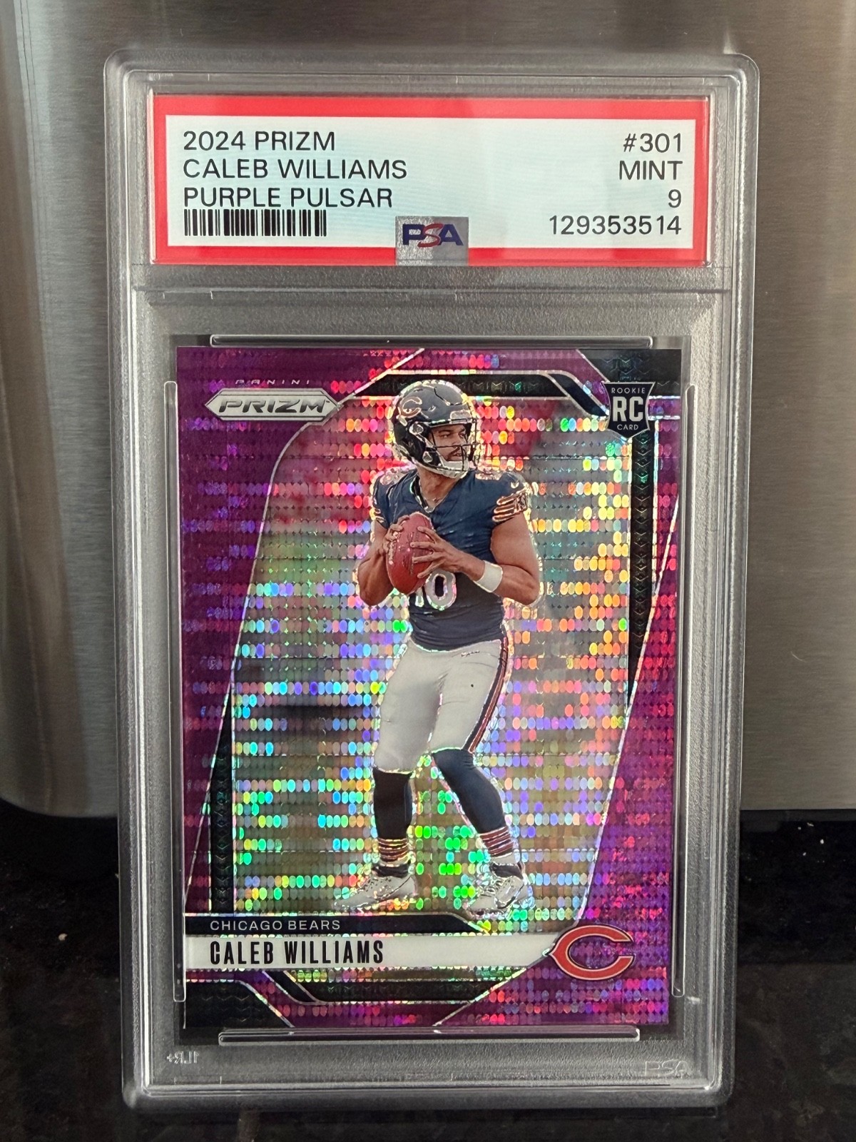 Caleb Williams 2024 Prizm #301 Purple Pulsar Price Guide - Sports