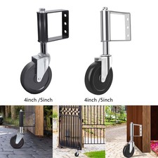 Gate Caster Wheel Spring Loaded Gate Wheel 220 Capacity Rubber Wheel with Screws