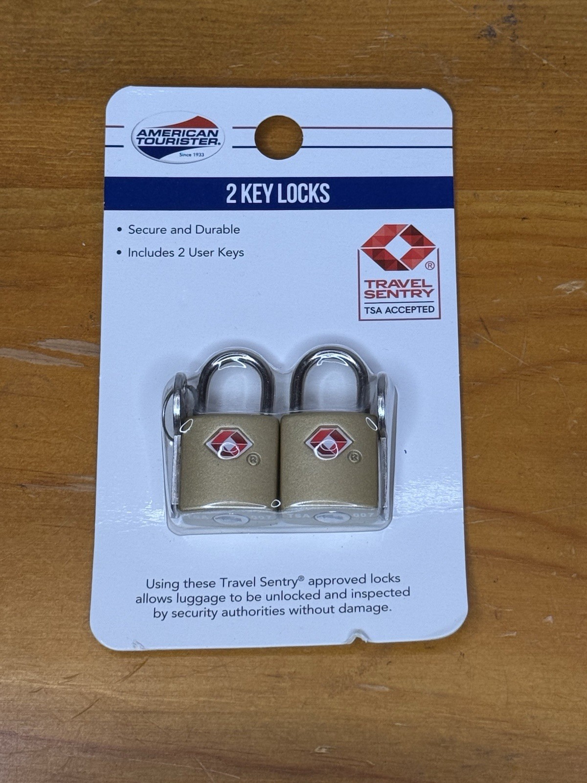 Locks With 2 Keys Travel Sentry